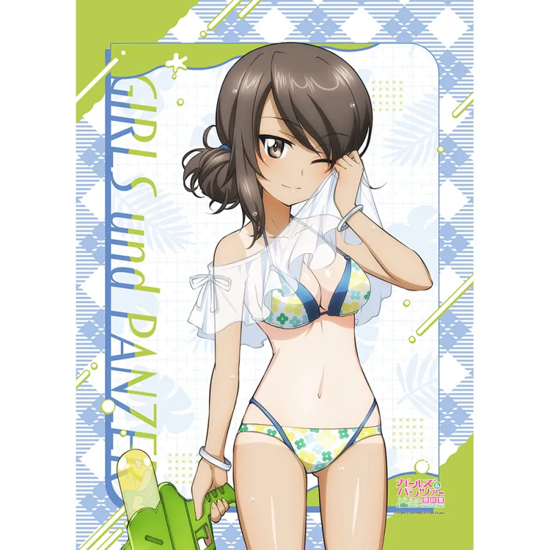 ガールズ&パンツァー 最終章 描き下ろしB2タペストリー (ミカ/水鉄砲 日焼けVer.)