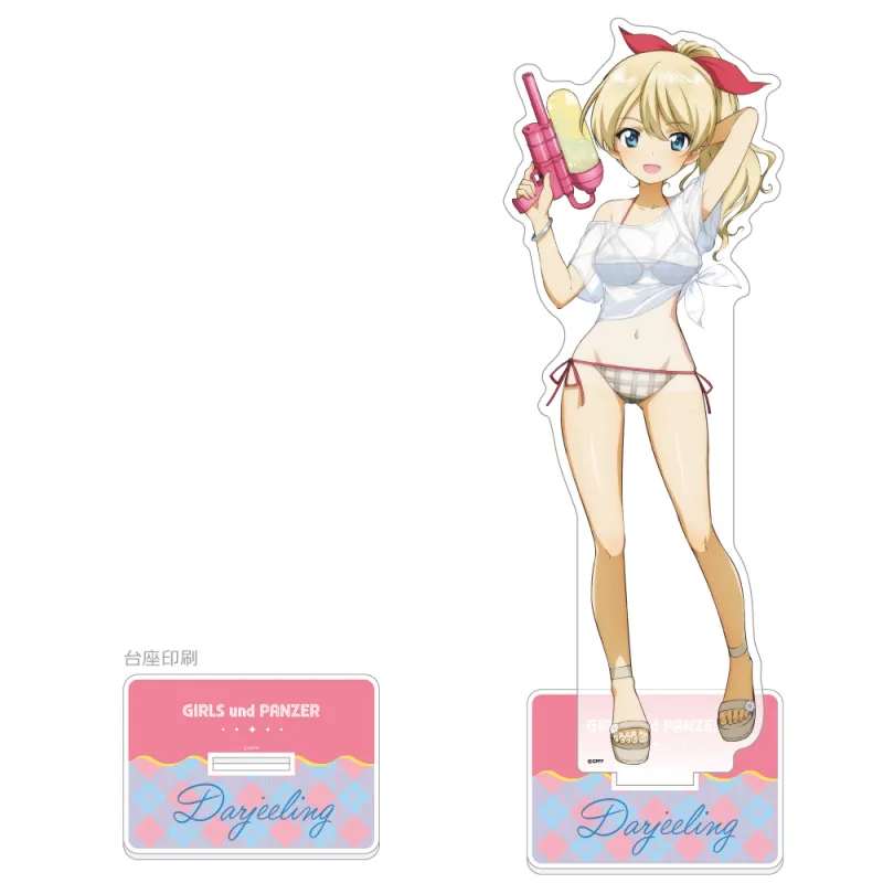 ガールズ&パンツァー 最終章 描き下ろし特大アクリルスタンド (ダージリン/水鉄砲 日焼けVer.)