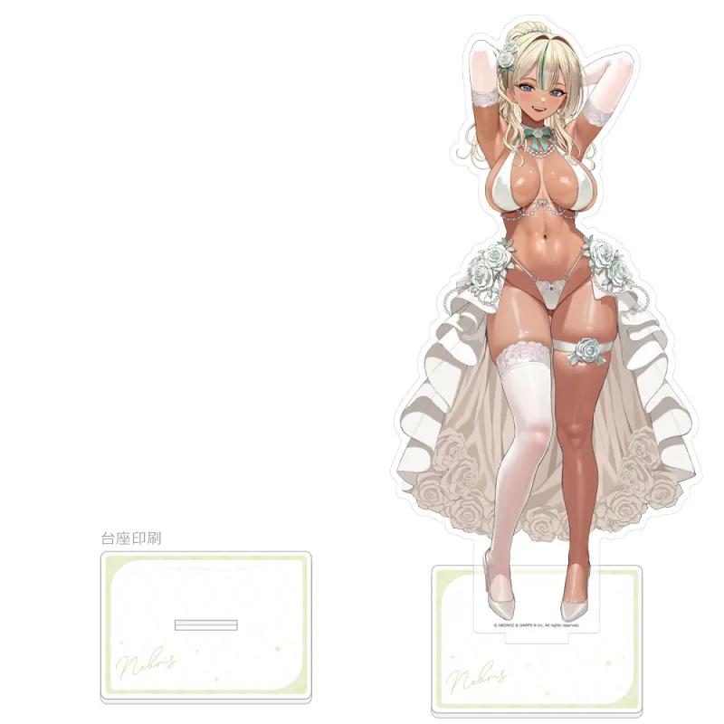ブラウンダスト2 描き下ろし特大アクリルスタンド（ネブリス／ウエディング水着）