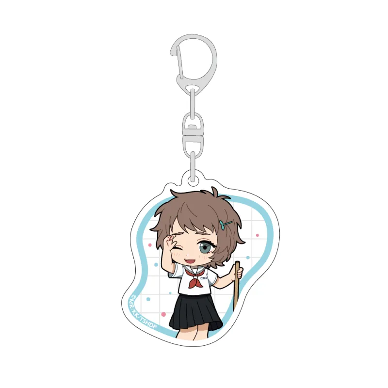 光が死んだ夏 ミニキャラアクリルキーホルダー(山岸朝子/プール掃除)