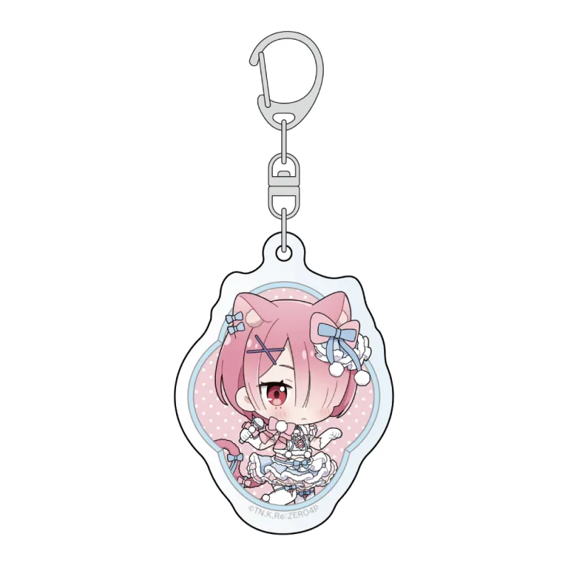 Re:ゼロから始める異世界生活 アクリルキーホルダー(ラム/けもみみアイドル)