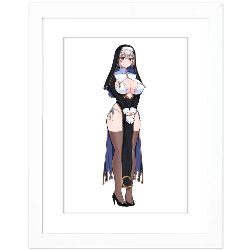 王子様の友達 描き下ろしキャラファイングラフ（藍田美明／シスター） A4