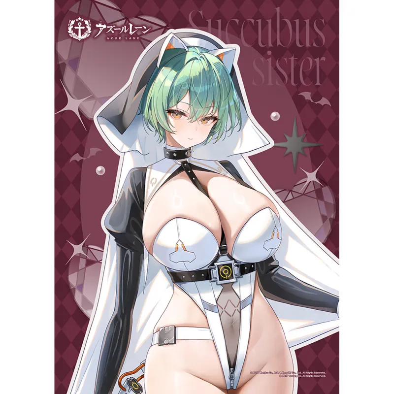 アズールレーン 描き下ろしB2タペストリー(アドミラル・ナヒーモフ/サキュバスシスター)Wスエード