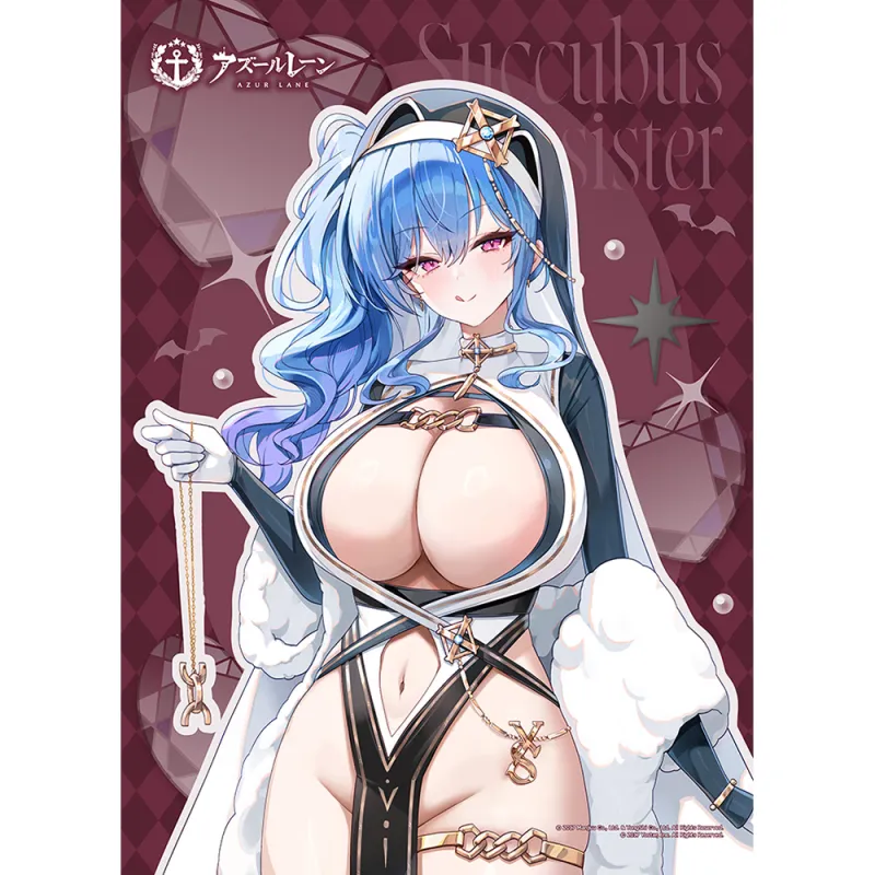 アズールレーン 描き下ろしB2タペストリー(セントルイス/サキュバスシスター)Wスエード