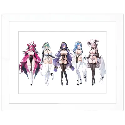 アズールレーン 描き下ろしキャラファイングラフ(サキュバスシスター)A4