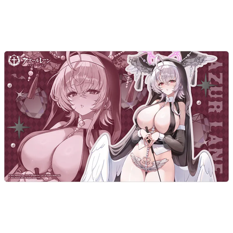 アズールレーン 描き下ろしラバーマット(パール/サキュバスシスター)