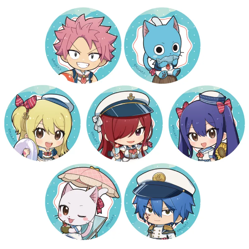 FAIRY TAIL 100年クエスト トレーディング缶バッジ（マリンルック／ver.A）