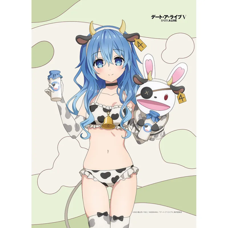 描き下ろしB2タペストリー(四糸乃/牛柄水着)Wスエード