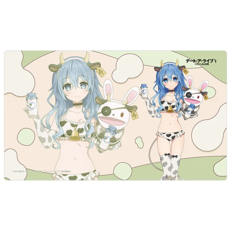 描き下ろしラバーマット(四糸乃/牛柄水着)