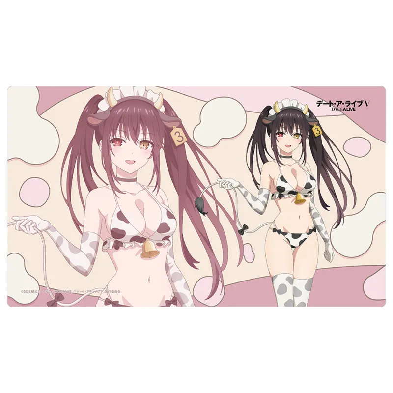 描き下ろしラバーマット(時崎狂三/牛柄水着)