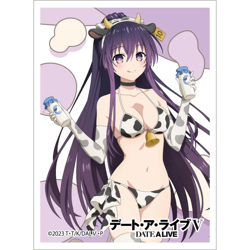 描き下ろしスリーブ(夜刀神十香/牛柄水着)