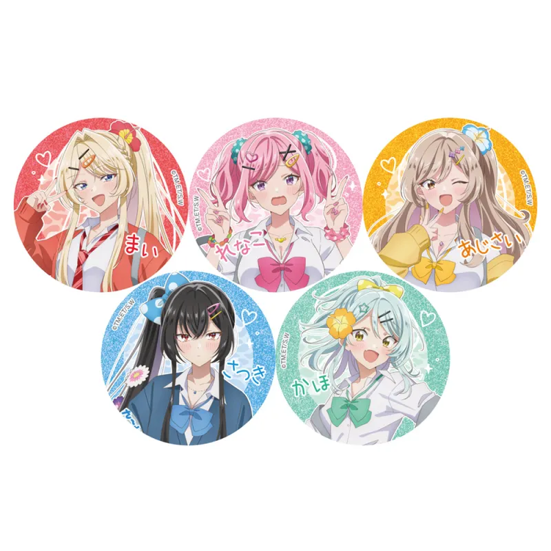 わたしが恋人になれるわけないじゃん、ムリムリ！(※ムリじゃなかった！？) 描き下ろしトレーディング缶バッジ(平成ギャルver./グリッター) 1BOX入数：5