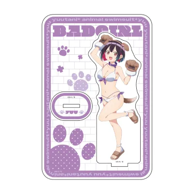 ばっどがーる 描き下ろしアクリルスタンド(優谷優/アニマル水着)