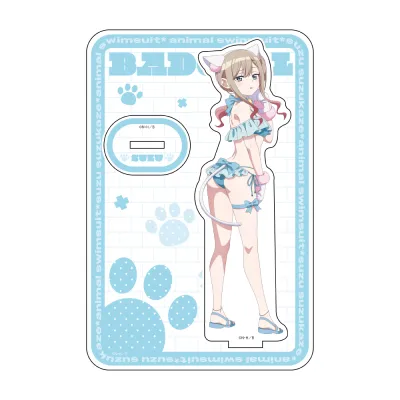ばっどがーる 描き下ろしアクリルスタンド(涼風涼/アニマル水着)