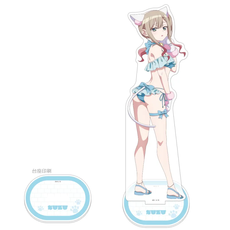 ばっどがーる 描き下ろし特大アクリルスタンド（涼風涼／アニマル水着）