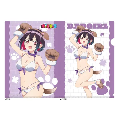 ばっどがーる 描き下ろしクリアファイル(優谷優/アニマル水着)