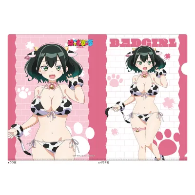 ばっどがーる 描き下ろしクリアファイル(瑠璃葉るら/アニマル水着)