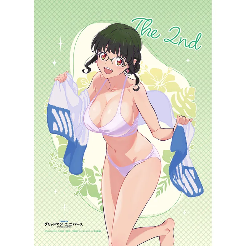 グリッドマン ユニバース 描き下ろしB2タペストリー(2代目/水着)Wスエード