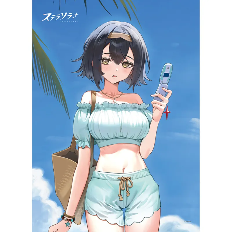 ステラソラ 描き下ろしB2タペストリー(コハク/夏服)Wスエード