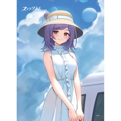 ステラソラ 描き下ろしB2タペストリー(アヤメ/夏服)Wスエード