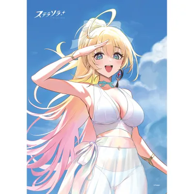 ステラソラ 描き下ろしB2タペストリー(セイナ/夏服)Wスエード