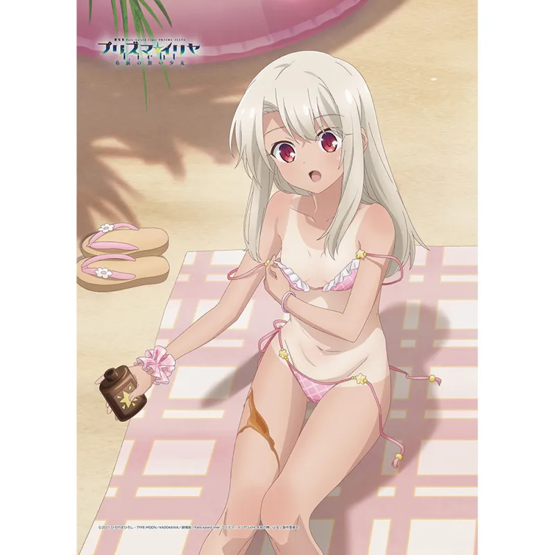 劇場版「Fate/kaleid liner プリズマ☆イリヤ Licht 名前の無い少女」 描き下ろしB2タペストリー(イリヤ/日焼け)Wスエード