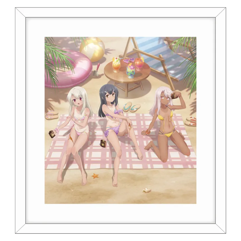 劇場版「Fate/kaleid liner プリズマ☆イリヤ Licht 名前の無い少女」 描き下ろし複製原画(イリヤ＆美遊＆クロエ/日焼け)