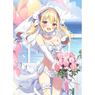 描き下ろしB2タペストリー(有栖川瑠々/ウエディング)Wスエード