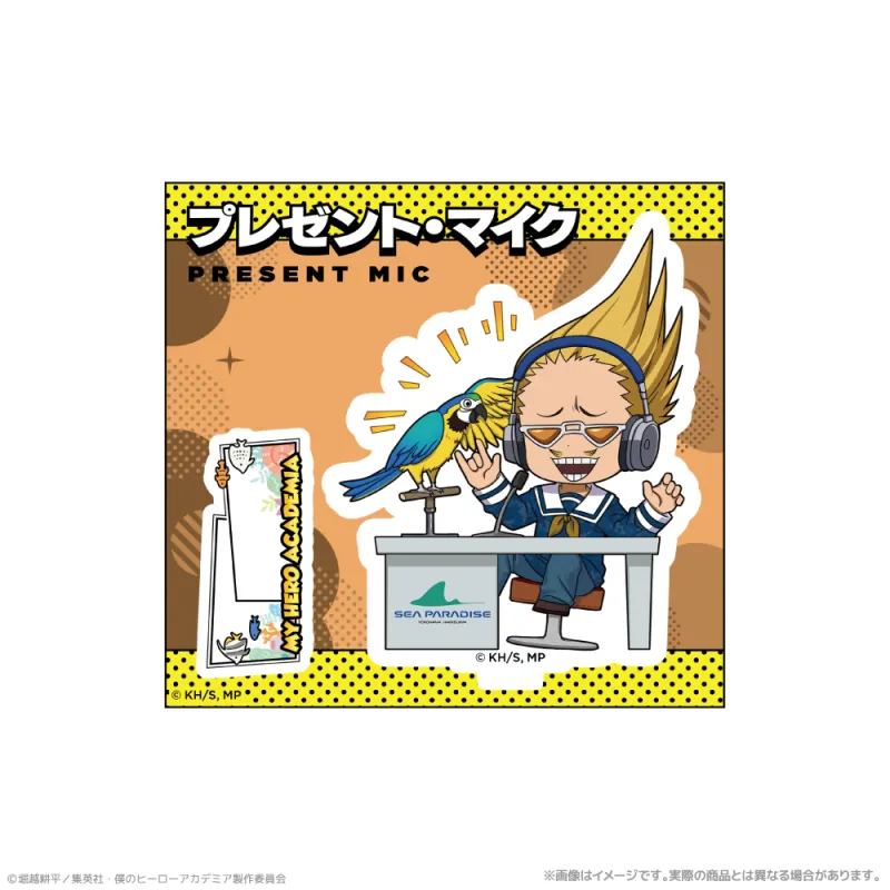『僕のヒーローアカデミア』 ミニキャラアクリルスタンド_プレゼント・マイク　海の生きものたちと一緒にPLUS ULTRA