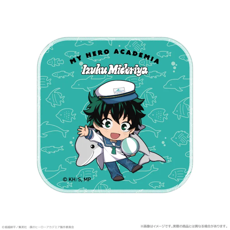 『僕のヒーローアカデミア』 ハンドタオル_緑谷出久　海の生きものたちと一緒にPLUS ULTRA