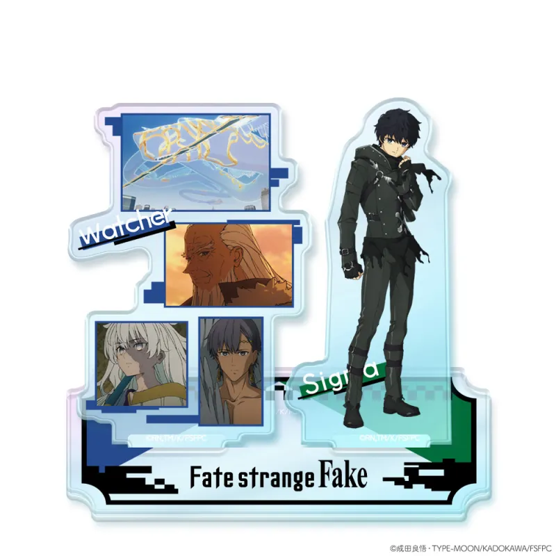 『Fate/strange Fake』オーロラアクリルニコスタンド シグマ&ウォッチャー