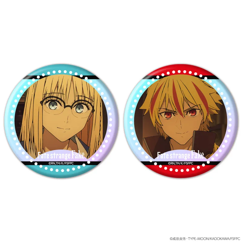 オーロラ缶バッジ2個セット アヤカ・サジョウ&セイバー