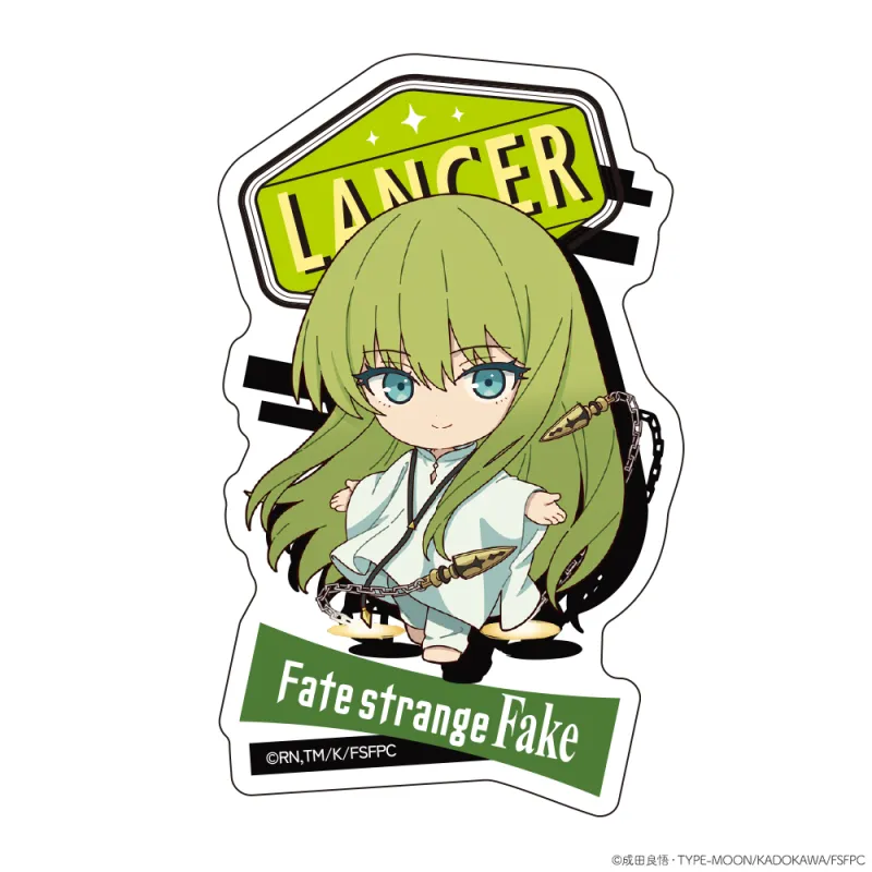 『Fate/strange Fake』ダイカットステッカー ミニキャラ ランサー