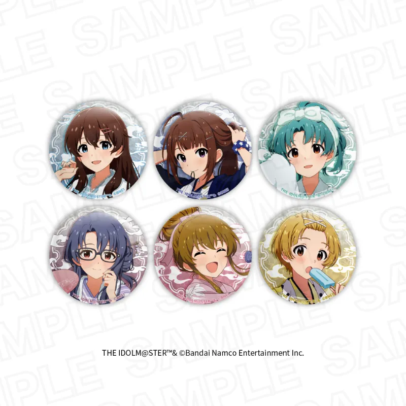アイドルマスター ミリオンライブ！ ほ？っとひと息 銭湯HANABI団ver.トレーディング描き下ろしマーブル缶バッジ