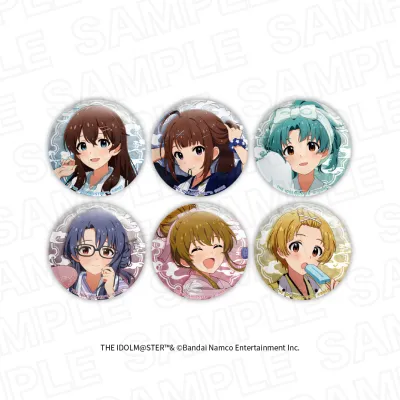 アイドルマスター ミリオンライブ! ほ?っとひと息 銭湯HANABI団ver.トレーディング描き下ろしマーブル缶バッジ