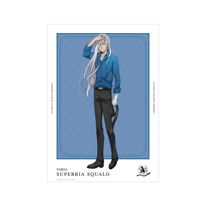 描き下ろしイラスト スペルビ・スクアーロ(10年後) カラーシャツver. A3マット加工ポスター