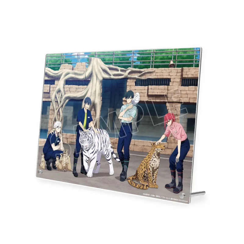 東武動物公園コラボ 描き下ろしイラスト 集合 飼育係ver. A4アクリルパネル