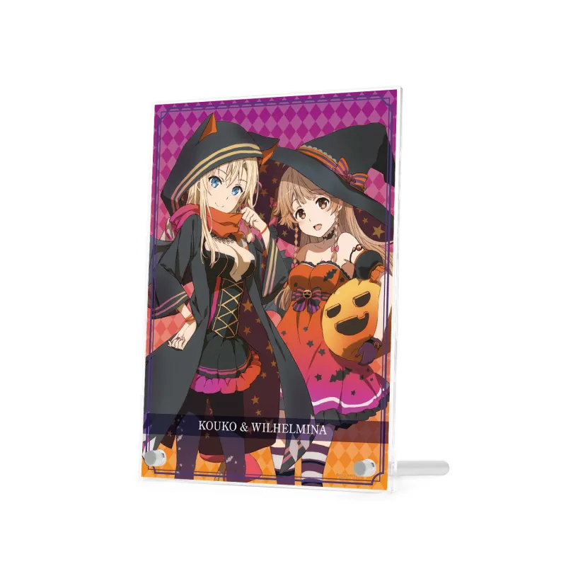 描き下ろしイラスト 納沙 幸子&ヴィルヘルミーナ ハロウィンver. A5アクリルパネル