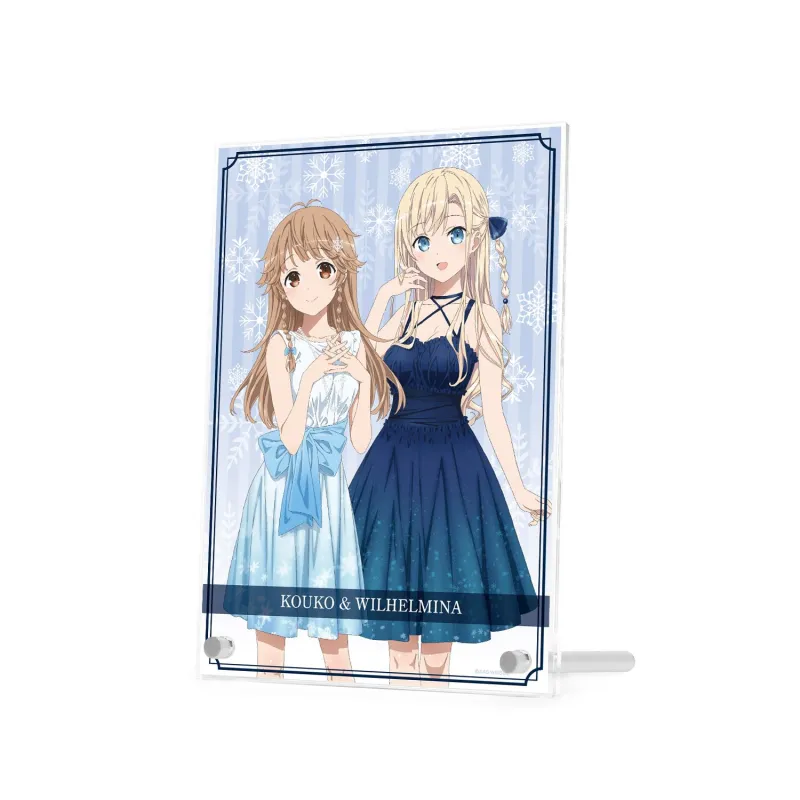 描き下ろしイラスト 納沙 幸子＆ヴィルヘルミーナ パーティードレスver. A5アクリルパネル