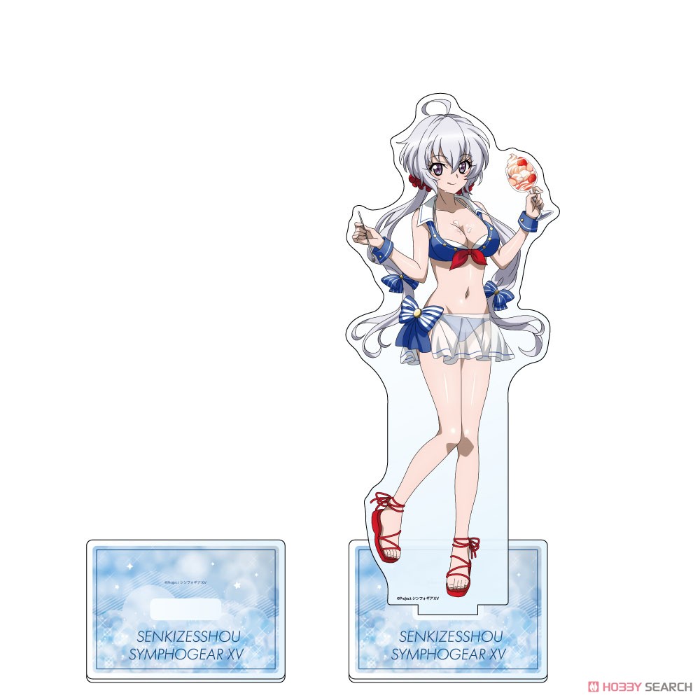 戦姫絶唱シンフォギアXV 描き下ろし特大アクリルスタンド（クリス／マリンセーラー水着） 2