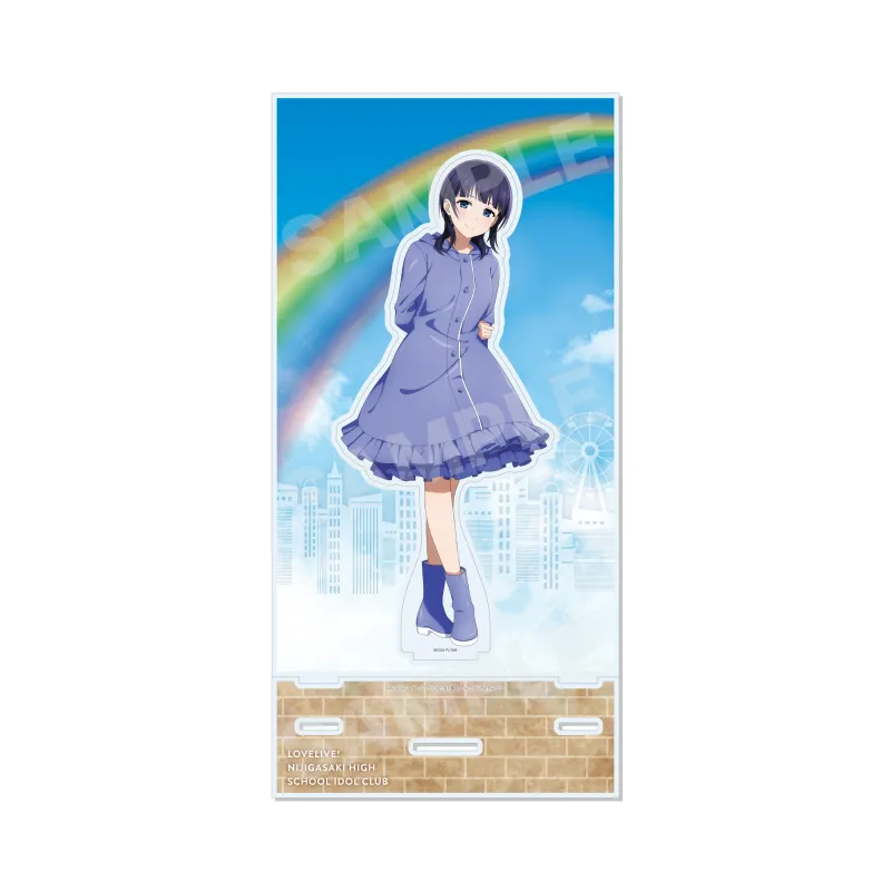 【ラブライブ！虹ヶ咲学園スクールアイドル同好会】レインコートver. 背景付きアクスタ /E 朝香 果林