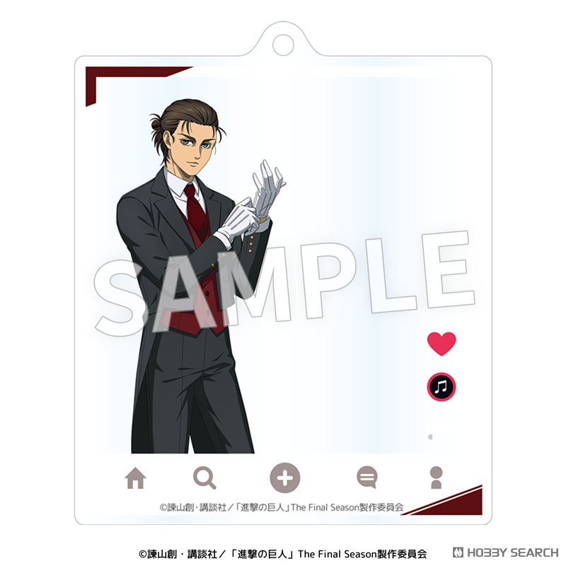TVアニメ『進撃の巨人』執事衣装 SNS風アクリルキーホルダー エレン 2