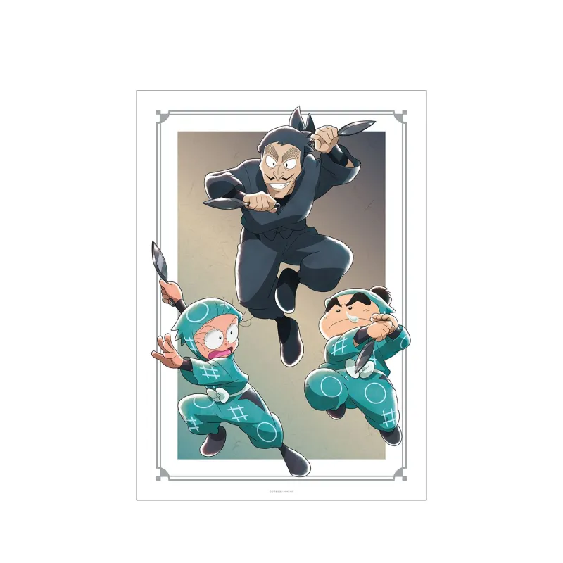 描き下ろしイラスト 集合A みんなで鍛練の段ver. A3マット加工ポスター