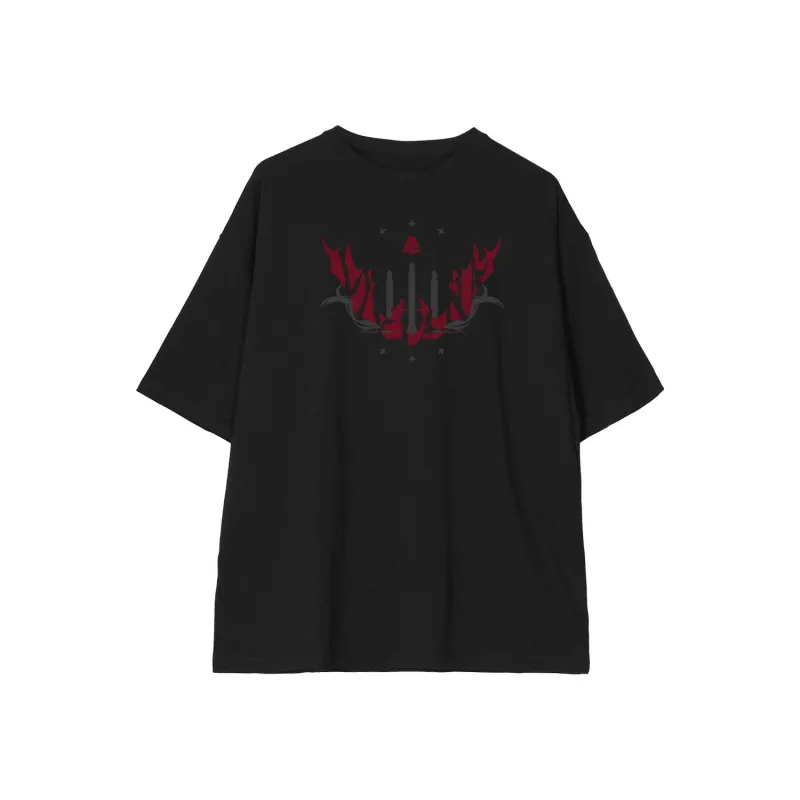 アークナイツ 描き起こし ショッピングver. ヴィヴィアナ 着用BIGシルエットTシャツユニセックス(サイズ/L)