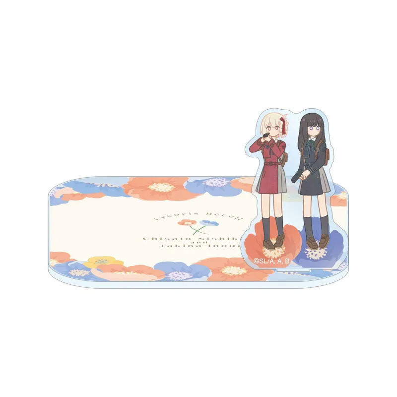 錦木千束&井ノ上たきな Botania アクリルスタンド付きコースター ver.A