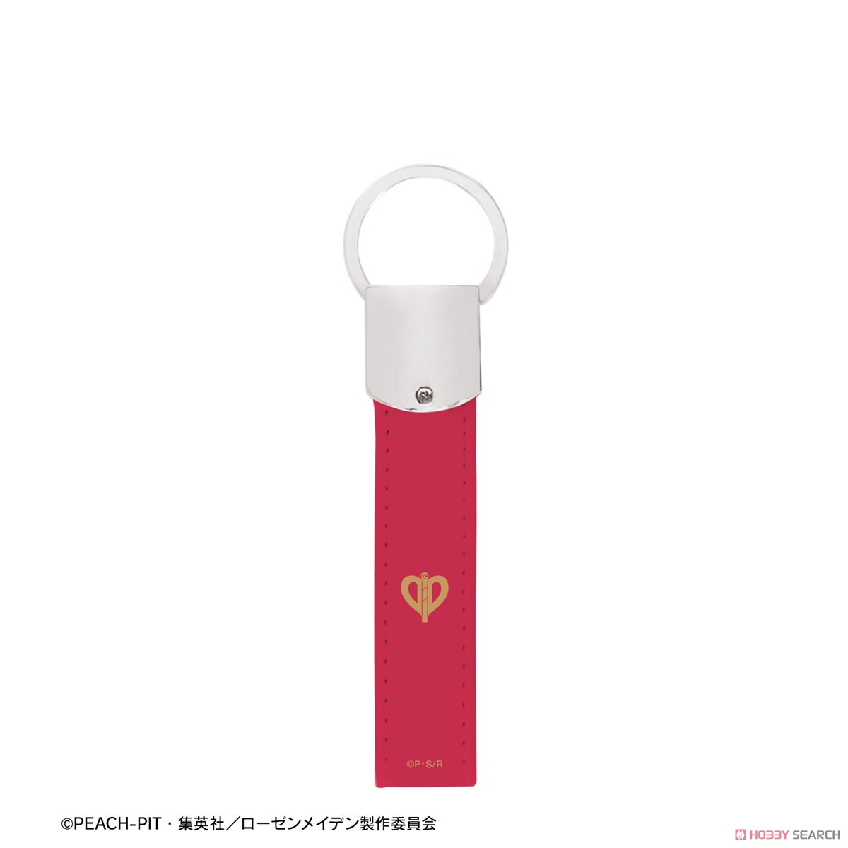 真紅 キーリング付き合皮キーホルダー 3