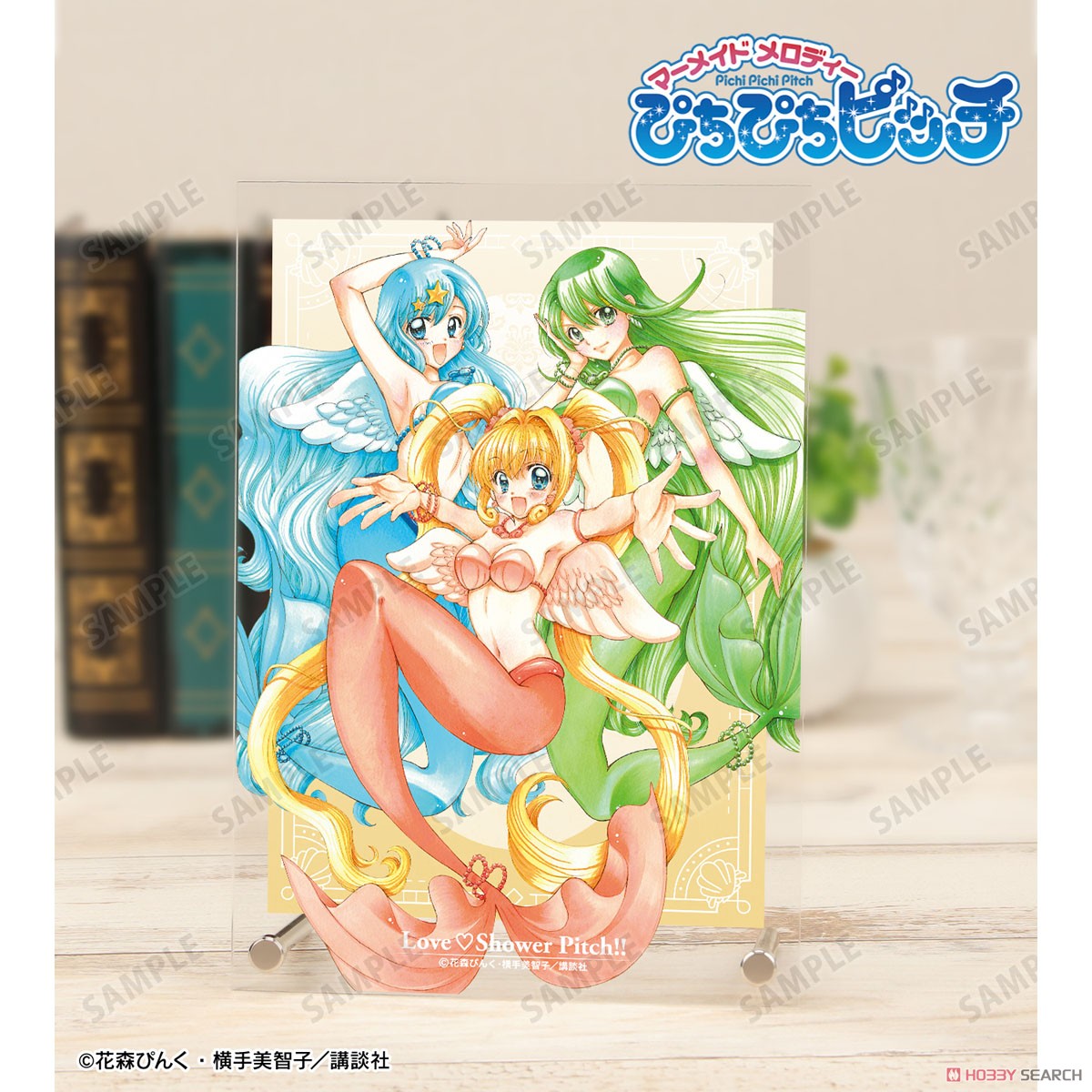 花森ぴんく先生 描き下ろし 集合 羽を纏ったマーメイドver. A5アクリルパネル 2