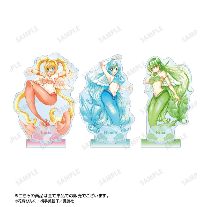 花森ぴんく先生 描き下ろし 洞院 リナ 羽を纏ったマーメイドver. パーツ付きBIGアクリルスタンド