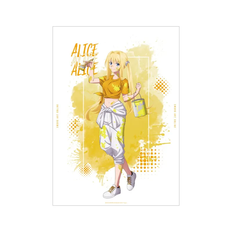 描き下ろし アリス ペイントスタイルver. A3マット加工ポスター