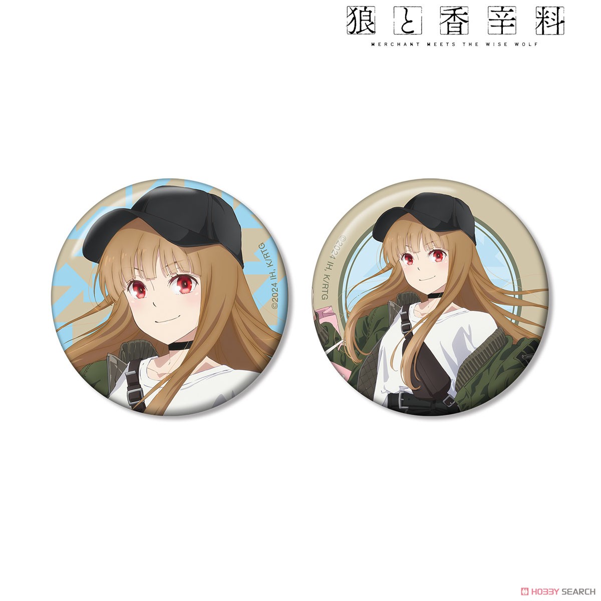 描き下ろし ホロ カジュアルファッションでお買い物ver. 缶バッジ2個セット 2